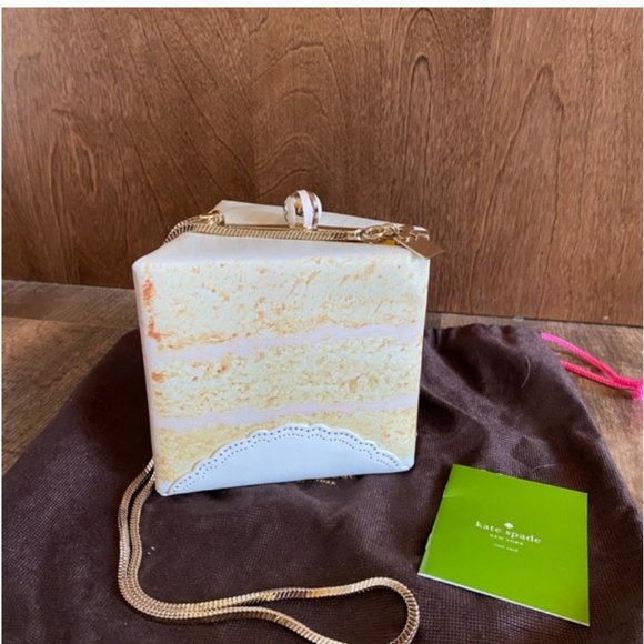 Kate Spade Magnolia Bakery Slice of Cake Bag purse clutch nwot - Picture 7 of 11